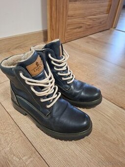 Kožené zimní kotníkové boty zn. Lasocki, vel. 37.