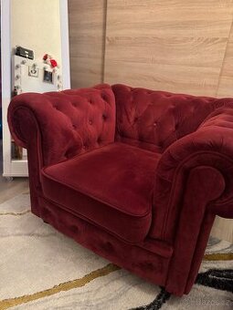 Křeslo styl Chesterfield