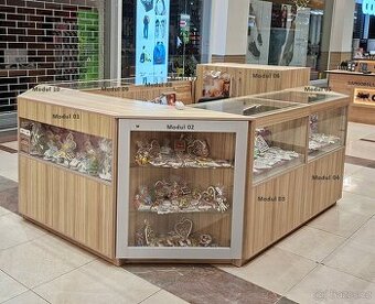 Prodejní stánek do obchodního centra vč. LED světel