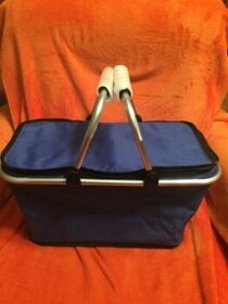 TERMO SKLÁDACÍ PIKNIKOVÝ/NÁKUPNÍ KOŠ - modrý