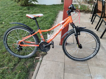 Dětské kolo vel. 24 oranžové - plná výbava