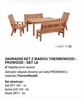 Zahradní set 8, Prowood