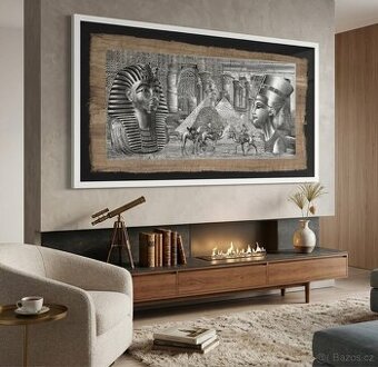 Luxusní velkoformátový papyrus v designovém rámu