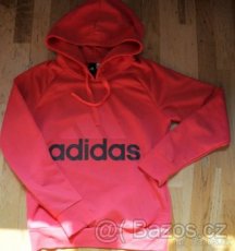 Mikina znackova s kapuci Adidas