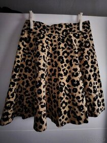 Sukně s gepardím potiskem, vel. 158-164 H&M