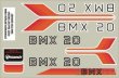 BMX 20 samolepka