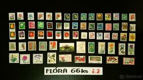 poštovní známky / Flora  66ks  č.2
