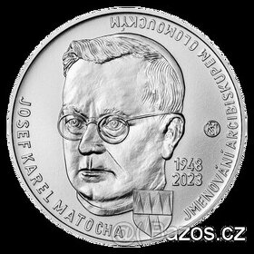 Pamětní stříbrná mince ČNB 2023 Josef Karel Matocha BK