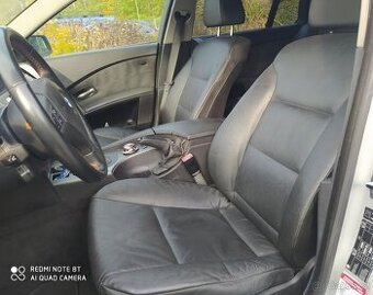 Interiér BMW E61 černá kůže KRÁSNÝ