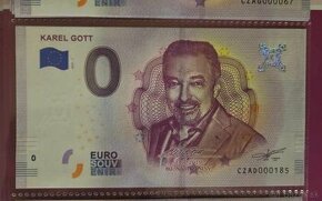 0 eur bankovka Karel Gott