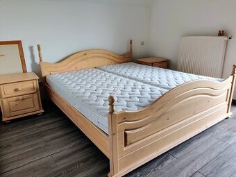 Masivní ložnice, bělený smrk,(227)