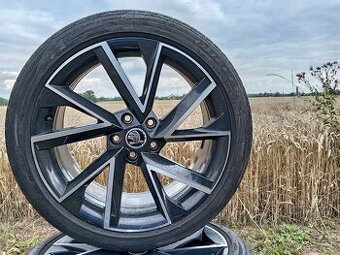 Originál ALU kola Škoda Superb R19 + letní pneu