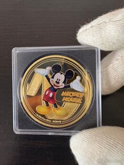 Prodám kovovou minci Mickey Mouse ( suvenýr )