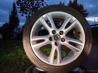 Originál ALU kola Škoda Fabia Roomster R16 + letní pneu