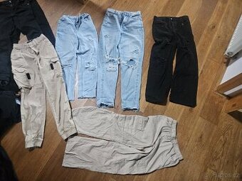 Džíny a kalhoty vel. 152 a xxs