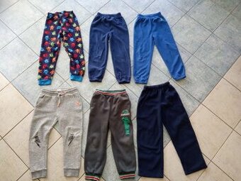 Rifle, tepláky, flecové, vyteplené, pogumované -110/116