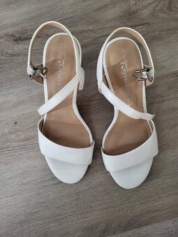 Elegantní bílé sandály Tamaris,vel. 36