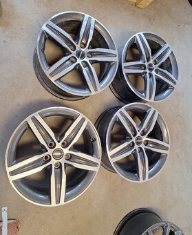 Prodám alu kola originál Borbet  dvě sady včetné obutí