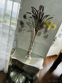 luxusní, zámecká váza + dekorace květin - 1