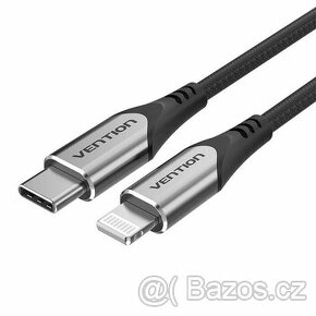 Kabel USB-C 2.0 na Lightning Vention TACHF, 1 m (fialový) - 1