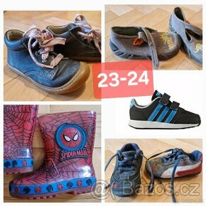 Kožené barefoot boty RicostaPepino/Puma/Adidas/holínky 23-24