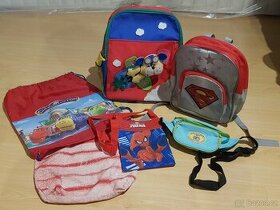 dětské batohy, ledvinka. tašky