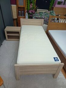 Prodám krásnou postel Dub Sonoma 90 x 200 cm+ stolek