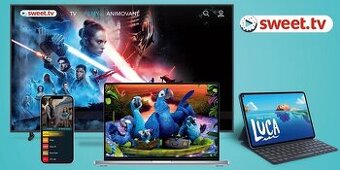Sweet TV nejvyšší balíček L voucher  na rok- 4 přístupy
