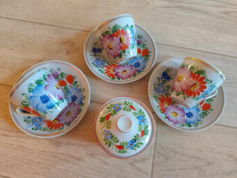 Retro Chodský porcelán+cukřenka Made in D.P.R.K.