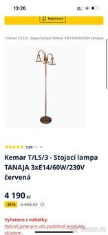 Stojící lampa Rustikální