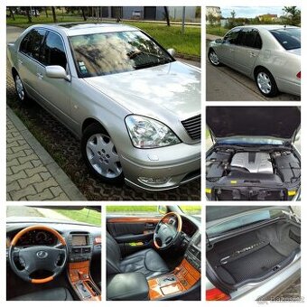 226.000km, Lexus LS430, Bez koroze-Vzduch-Masáž-Servis 60k