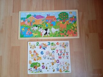 Dřevěné puzzle 60 a 96 dílků
