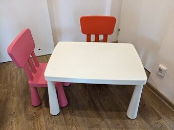 Dětský stůl a židle Ikea Mammut