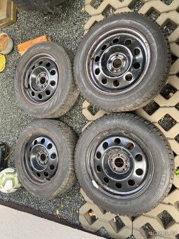 Plechové disky 15” 5x98 a zimní pneu 185/65/R15