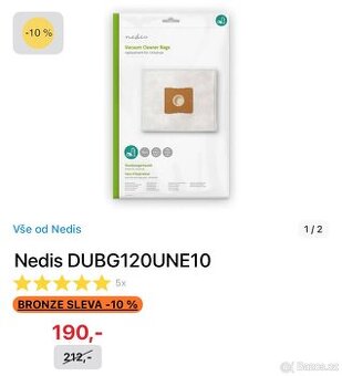 Sáčky do vysavače ETA DUBG120UNE10