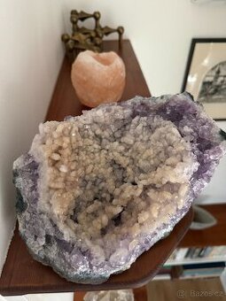 Velká sada minerálů – Ametystové geody, zkamenělé dřevo, ach