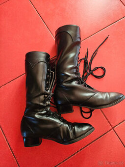 Černé kozačky vel. 35