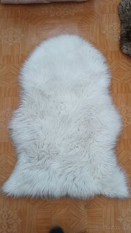Kožešina umělá bílá 90x60 cm