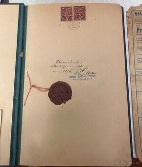 “Hlavní kniha”Emila Adlera 1928 Praha Havlíčkova ul.