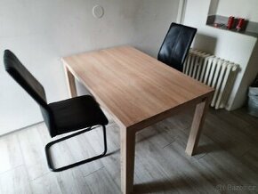 Stůl ze židlemý2×