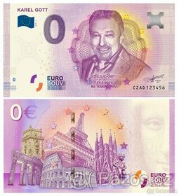 Bankovka Karel Gott Euro Souvenir