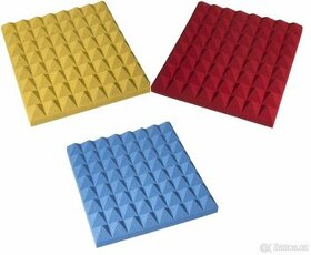 Kvalitní akustické pyramidy v barvě 50x50 - 1
