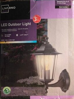 Venkovní nástěnné světlo Lucerna Livarno Home Led , nepoužív