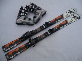 91. Lyže ROSSIGNOL - 130 cm + boty NORDICA 36 eu - set
