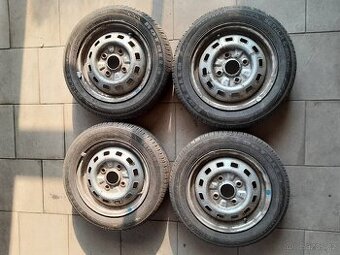 Sada 4ks pneu 145/70 R13 + plechové disky Matiz - 1
