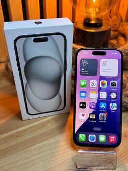 Apple iPhone 15, 128 GB, 100% bat., záruka do 11/2025