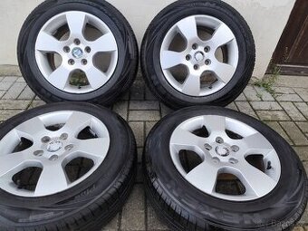 ALU 5x112 r15 ŠKODA + ZÁNOVNÍ LETNÍ PNEU