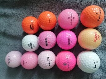 golfové míčky různé značky