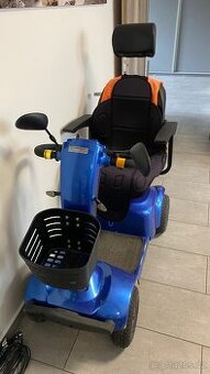 Elektrický skútr pro seniory čtyřkolový, vozík pro invalidy