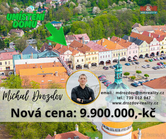 Prodej historického domu, Nové Město nad Metují